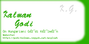 kalman godi business card